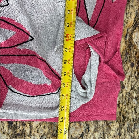 NIC + ZOE Hibiscus Linen Blend Side Tie Cardigan Sweater Size M - Picture 12 of 12